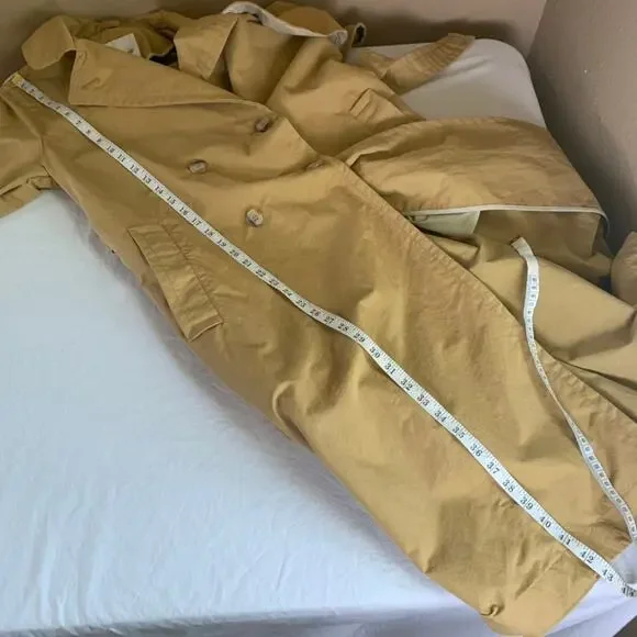 Madewell Signature Trench Coat Small Tan Belted Double Breasted Classic Jacket - Picture 6 of 8